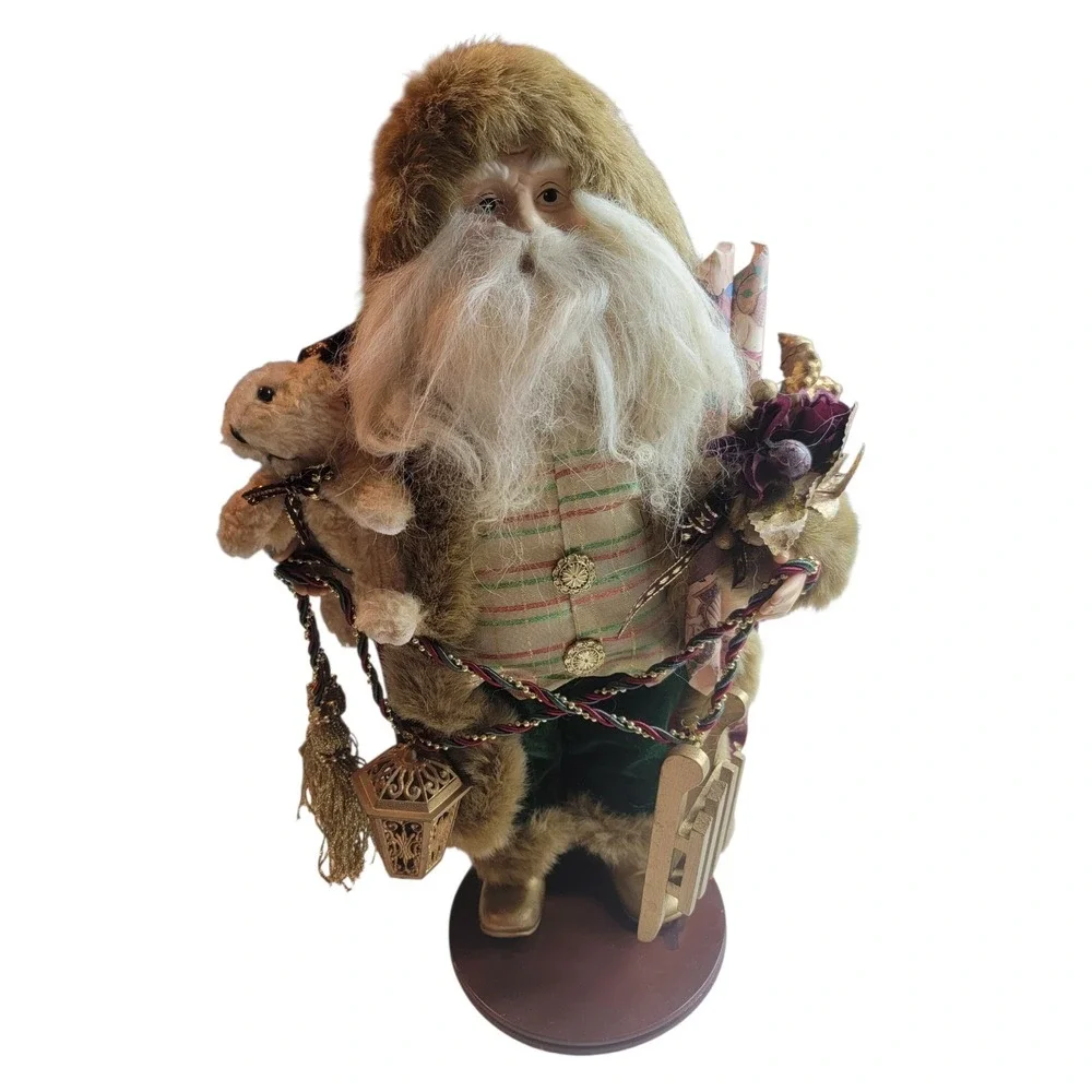 Christmas Santa Claus Gifts Bear Presents Decoration Standing 16
